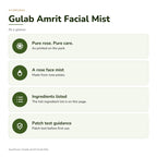 AyurPuran Gulab Amrit Facial Mist at a glance: key points as printed on the pack