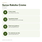 AyurPuran Surya Raksha Creme at a glance: key points as printed on the pack