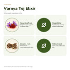 AyurPuran Varnya Tej Elixir ingredients and what each is for